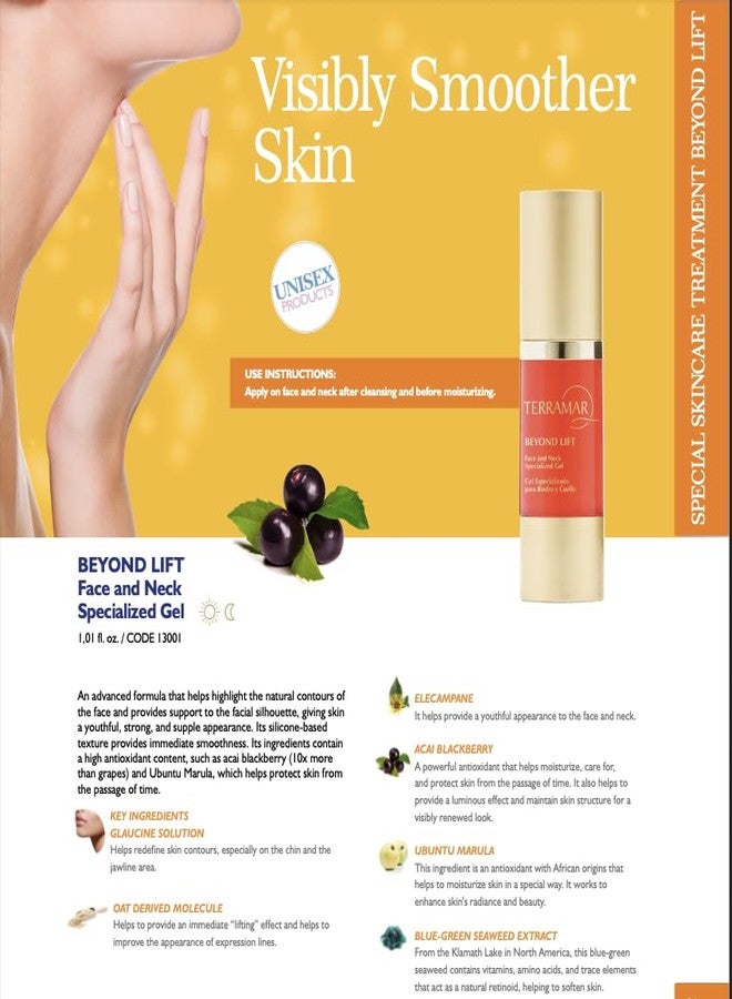 Terramar BEYOND LIFT FACE AND NECK SPECIALIZED GEL - Skin Tightening & Lifting Gel, Firms Contour, Smooths Wrinkles & Expression Lines, Anti-Aging - Image 2